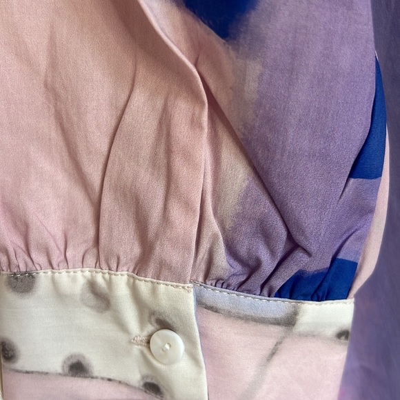 NWT Ami girls 3/4 sleeve flowy button shirt size 140 or 8 - Picture 11 of 14